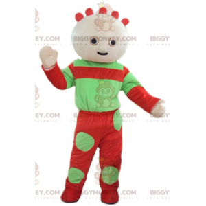 Green and Red Baby Doll BIGGYMONKEY™ Mascot Costume -