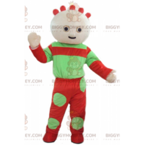 Green and Red Baby Doll BIGGYMONKEY™ Mascot Costume –