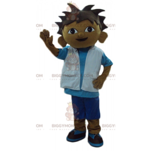 Costume da mascotte BIGGYMONKEY™ da ragazzo di razza mista in