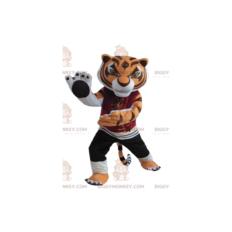 Tigress-berömda Kung Fu Panda-karaktär BIGGYMONKEY™ maskotdräkt