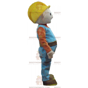 BIGGYMONKEY™-mascottekostuum van timmerman in kleurrijke outfit