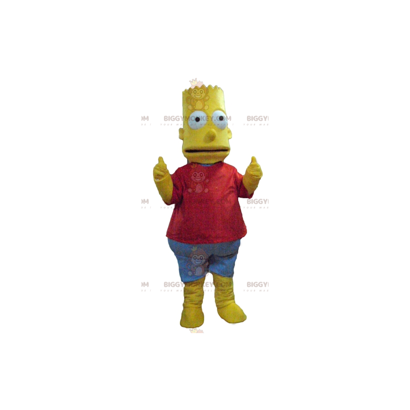 Bart Simpson Maskottchenkostüm der berühmten Zeichentrickfigur