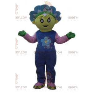 Süßes und farbenfrohes BIGGYMONKEY™-Maskottchen-Kostüm mit