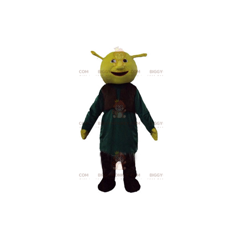 BIGGYMONKEY™ maskotkostume af Shrek, den berømte tegneserie