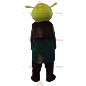 BIGGYMONKEY™ Maskottchen-Kostüm von Shrek, dem berühmten grünen