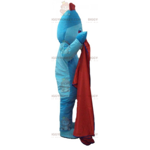 Costume de mascotte BIGGYMONKEY™ de bonhomme bleu avec une