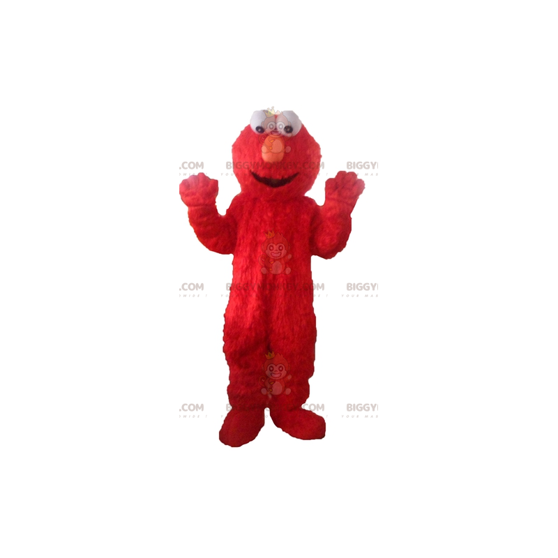 BIGGYMONKEY™ μασκότ στολή του Elmo the Famous Sesame Street Red