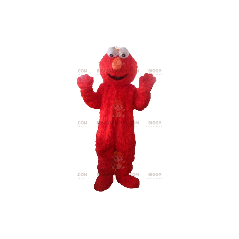 Kostým maskota BIGGYMONKEY™ Elma, slavné červené loutky ze