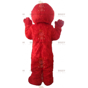 Traje de mascote BIGGYMONKEY™ de Elmo, o famoso boneco vermelho