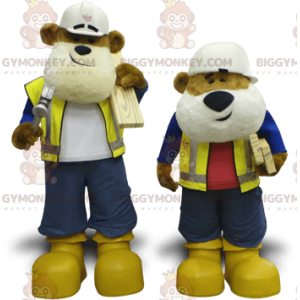 2 BIGGYMONKEY™s tinker bear mascots - Biggymonkey.com