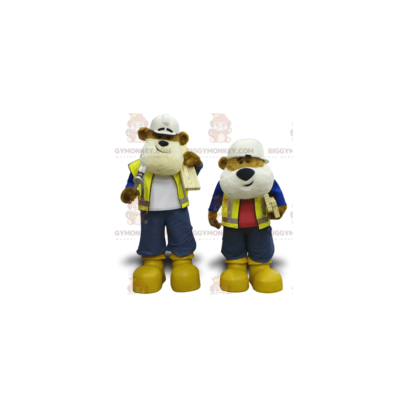 2 mascotte dell'orso armeggiato di BIGGYMONKEY™ -
