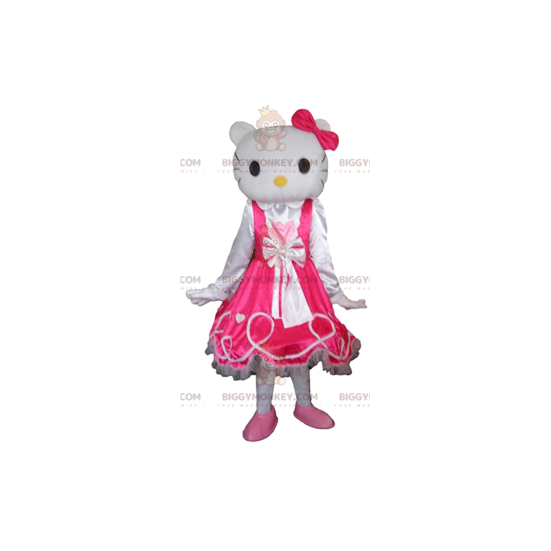 Costume de mascotte BIGGYMONKEY™ Hello Kitty chat blanc de