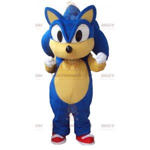 Kostým maskota BIGGYMONKEY™ Sonic the Famous Video Game Blue