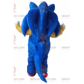 BIGGYMONKEY™ Mascot Costume of Sonic the Famous Video Game Blue