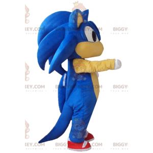 BIGGYMONKEY™ Mascot Costume av Sonic the Famous Video Game Blue