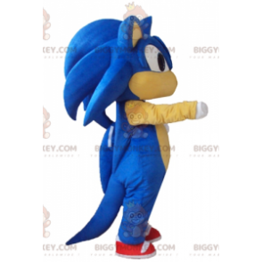 BIGGYMONKEY™ Mascot Costume av Sonic the Famous Video Game Blue