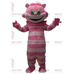 Alice in Wonderland Chafouin Pink Cat Chafouin Mascot Costume