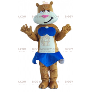 Costume de mascotte BIGGYMONKEY™ de chat marron et blanc avec