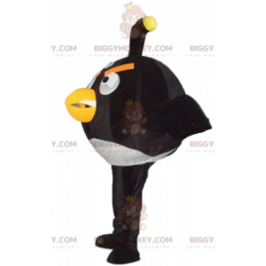 BIGGYMONKEY™ costume mascotte del grande uccello bianco e nero