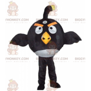 BIGGYMONKEY™ costume mascotte del grande uccello bianco e nero