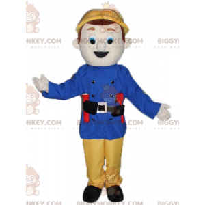 Feuerwehrmann Wächter BIGGYMONKEY™ Maskottchen Kostüm -
