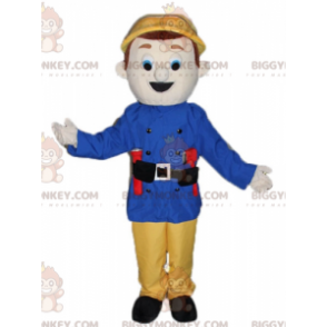 Brandweerman Watchman BIGGYMONKEY™ mascottekostuum -