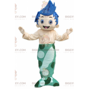 Costume da mascotte BIGGYMONKEY™ per ragazzo sirena dai capelli