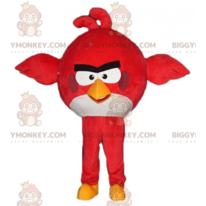 BIGGYMONKEY™ Großes rot-weißes Vogel-Maskottchen-Kostüm aus