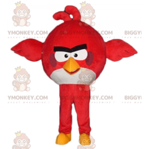BIGGYMONKEY™ Μεγάλο κόκκινο και άσπρο κοστούμι μασκότ πουλιών