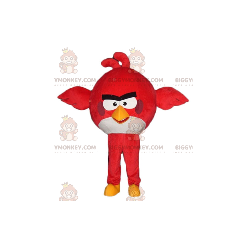 Traje de mascote de pássaro vermelho e branco BIGGYMONKEY™ do