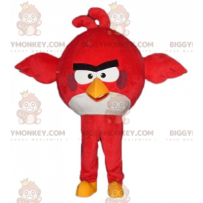 BIGGYMONKEY™ Costume mascotte grande uccello rosso e bianco del