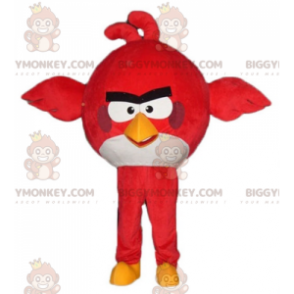 BIGGYMONKEY™ Μεγάλο κόκκινο και άσπρο κοστούμι μασκότ πουλιών
