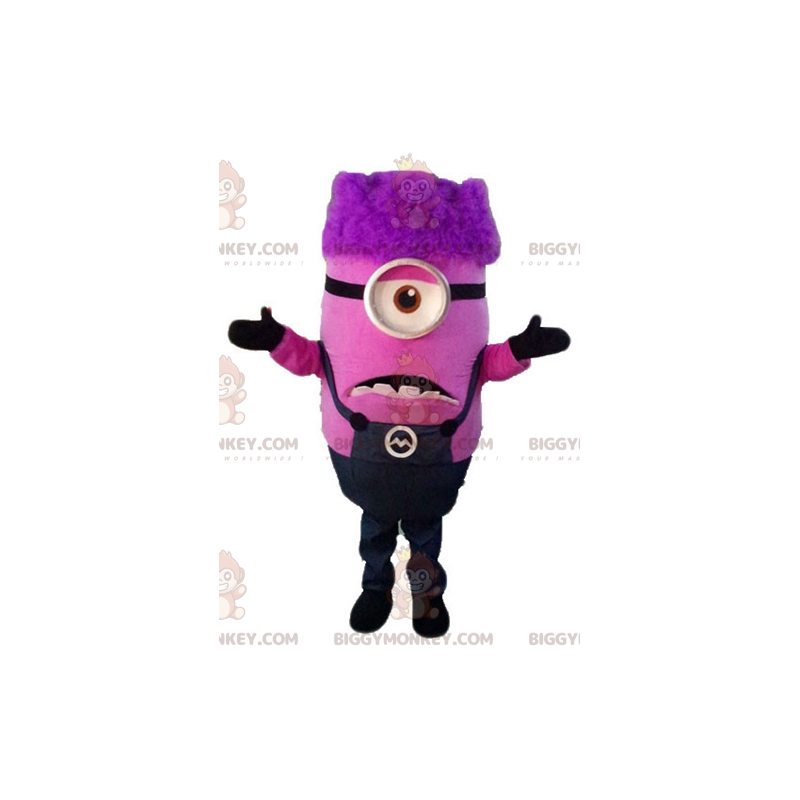 BIGGYMONKEY™ Pink Minion Mascot Costume Despicable Me Character