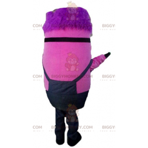 BIGGYMONKEY™ Rosa Minion-Maskottchen-Kostüm „Ich – Einfach