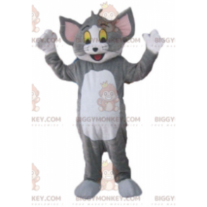 Traje de mascote BIGGYMONKEY™ de Tom, o famoso gato cinza e