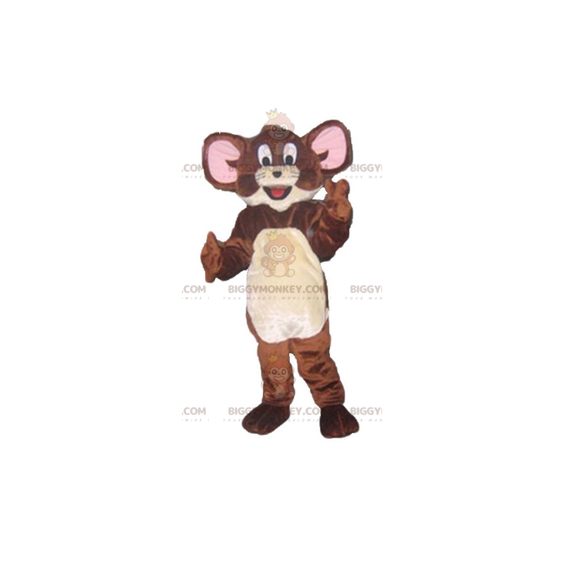 Kostium maskotki BIGGYMONKEY™ Jerry'ego, słynnej brązowej myszy