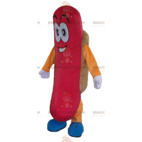 Costume de mascotte BIGGYMONKEY™ de hot-dog géant coloré et