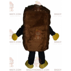 Costume de mascotte BIGGYMONKEY™ de cake de gâteau marron géant
