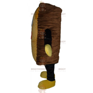 Kæmpe smilende brun kagetopper BIGGYMONKEY™ maskotkostume -
