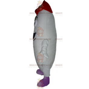 Costume de mascotte BIGGYMONKEY™ de bonhomme blanc géant et