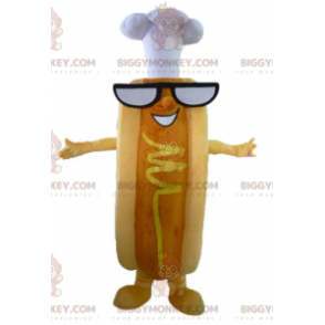 Costume de mascotte BIGGYMONKEY™ de hot-dog très drôle avec des