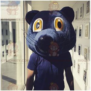 Costume da mascotte Girondins de Bordeaux testa di orso blu