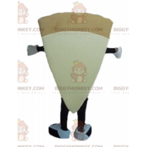 Traje de mascote BIGGYMONKEY™ com fatia de pizza gigante