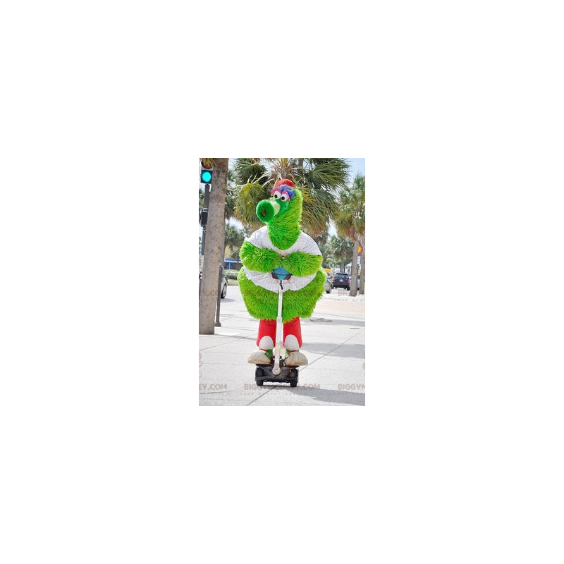 Big Hairy Green Bird BIGGYMONKEY™ Mascot Costume -