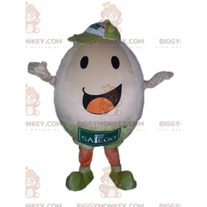 BIGGYMONKEY™ Costume da mascotte Uovo gigante molto sorridente