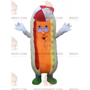 Colorato e divertente costume da mascotte hot dog BIGGYMONKEY™