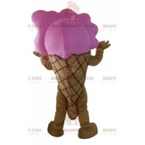 Costume de mascotte BIGGYMONKEY™ de cornet de glace géant