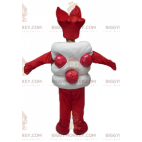 Giant White and Red Asian Candy BIGGYMONKEY™ Mascot Costume –