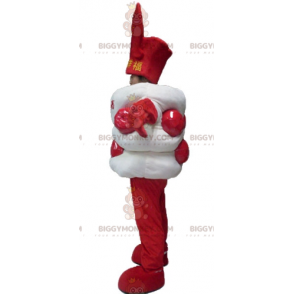 Disfraz de mascota gigante White and Red Asian Candy