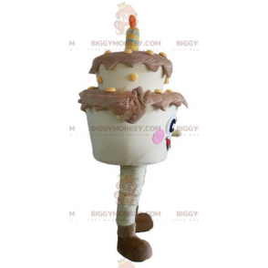 Fantasia de mascote BIGGYMONKEY™ para bolo de aniversário